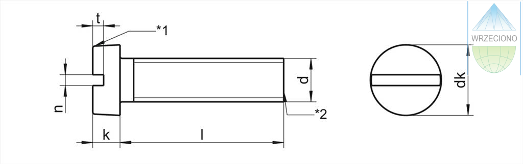 Śruba metryczna M10x10, łeb płaski, stal 4.8, DIN 84, ocynk biały. 