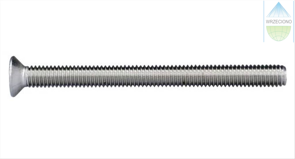 Śruba z łbem stożkowym, M5x10, A-2, DIN 965. 