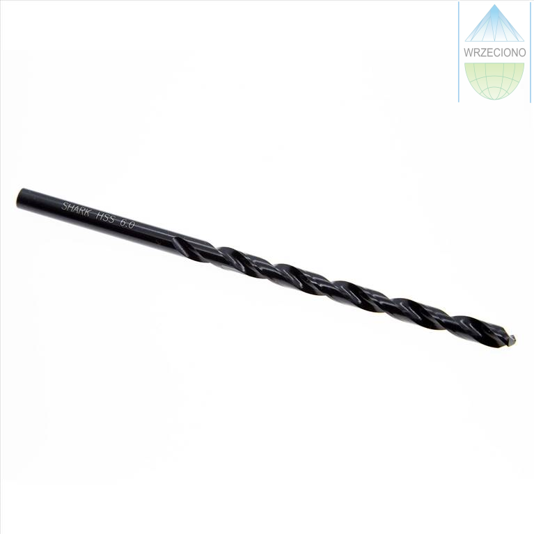 Wiertło HSS-G, SHARK,  M2 czarne, szlifowane, DIN 340, 7.50x156/102, o podwyższonej wytrzymałości. 